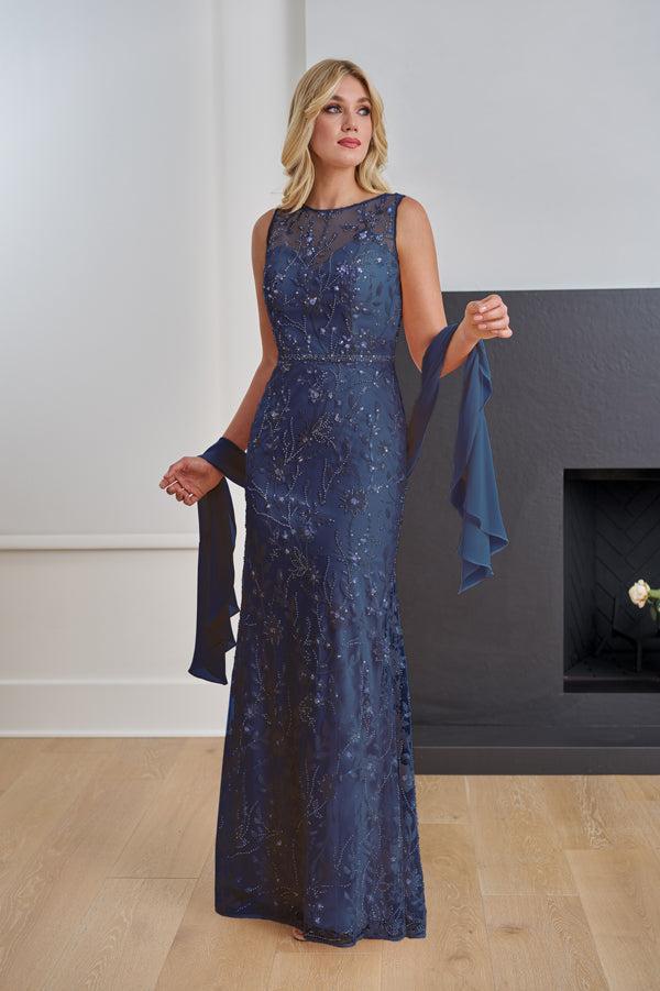 Chic All Over Aurora Sequin Lace Fit and Flare Gown - K258072-999 FORMAL - MOB-FORMAL SOCIETY