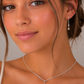 2 pc Light Citrine Silver Teardrop Set