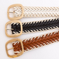 Crochet Trimmed Vegan Leather Belt-530 BELTS-FORMAL SOCIETY