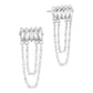 Crystal Chain Post Earring-610 ACCESSORIES - EARRING-FORMAL SOCIETY