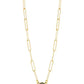 Druzy Metal Link Short Necklace-620 ACCESSORIES - NECKLACE-FORMAL SOCIETY