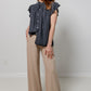Elan Button Down Jean Shirt-310 RTW TOP - SHORT SLEEVE-FORMAL SOCIETY