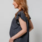Elan Button Down Jean Shirt-310 RTW TOP - SHORT SLEEVE-FORMAL SOCIETY