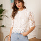Eleanore Short Sleeve Lace Top