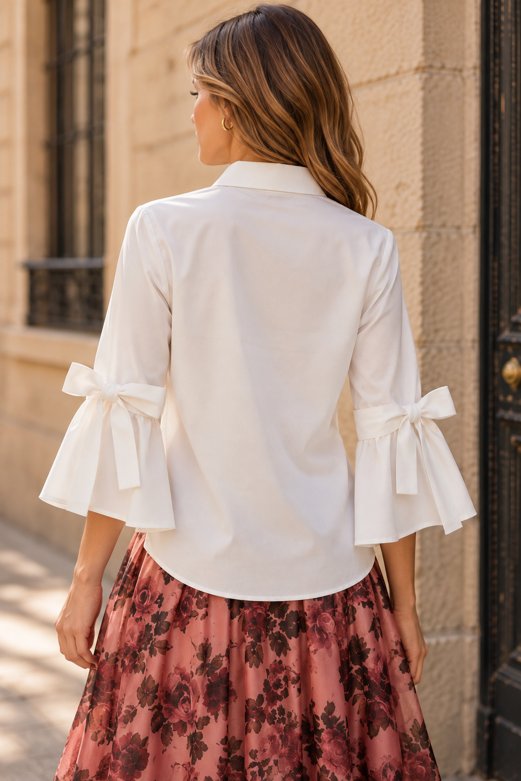 Crisp Bow Blouse