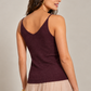 Lexi Shiny Tank Cami - Prune