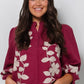 Embroidered Cotton Blouse-300 RTW TOP - LONG SLEEVE-FORMAL SOCIETY