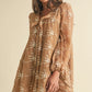 Embroidered Mini Dress