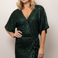 FAUX WRAP SEQUIN DRESS-100 FORMAL DRESS - MINI-FORMAL SOCIETY