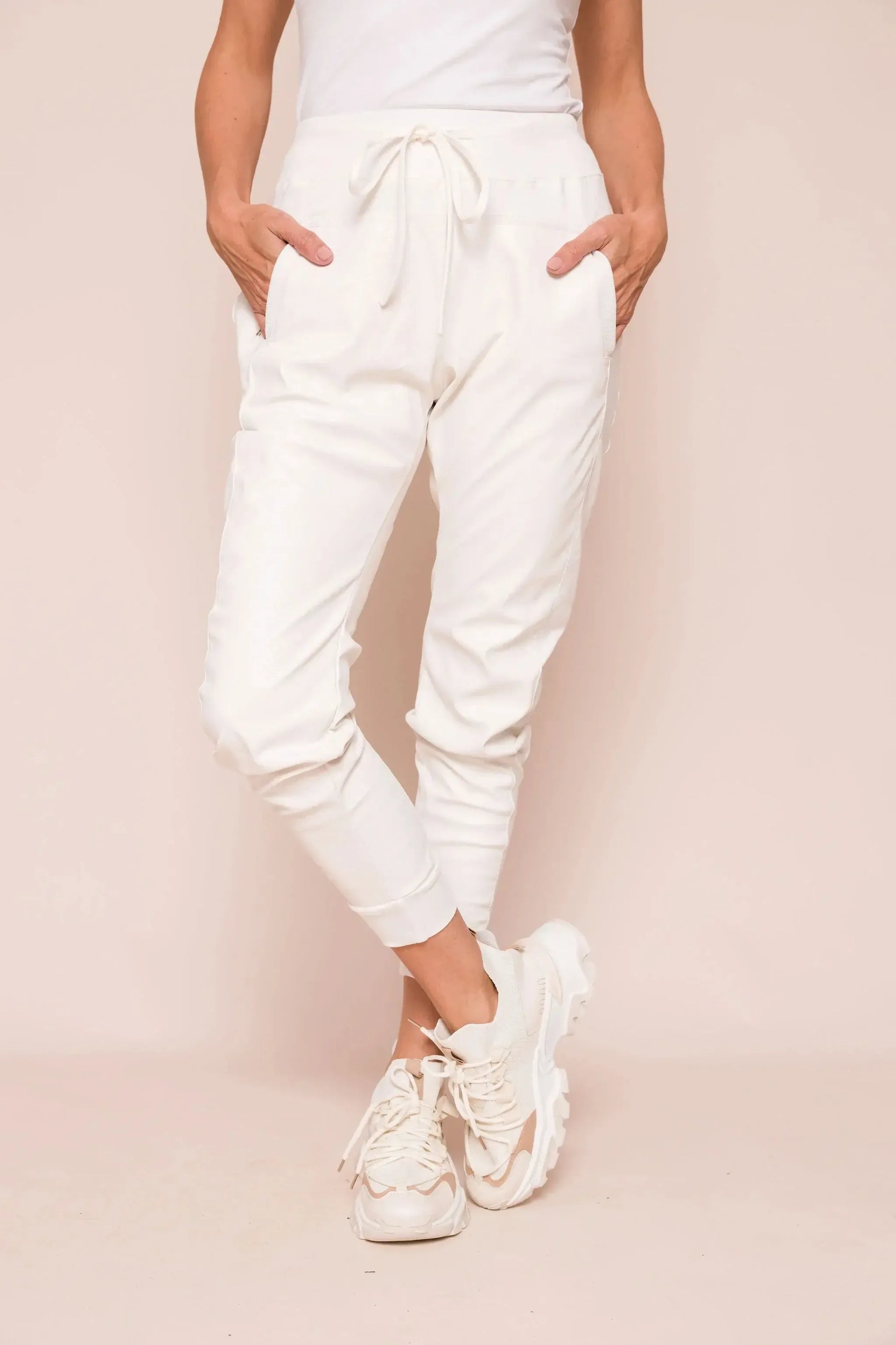 Faux Leather Ultimate Joggers-430 RTW BOTTOM - CASUAL-FORMAL SOCIETY