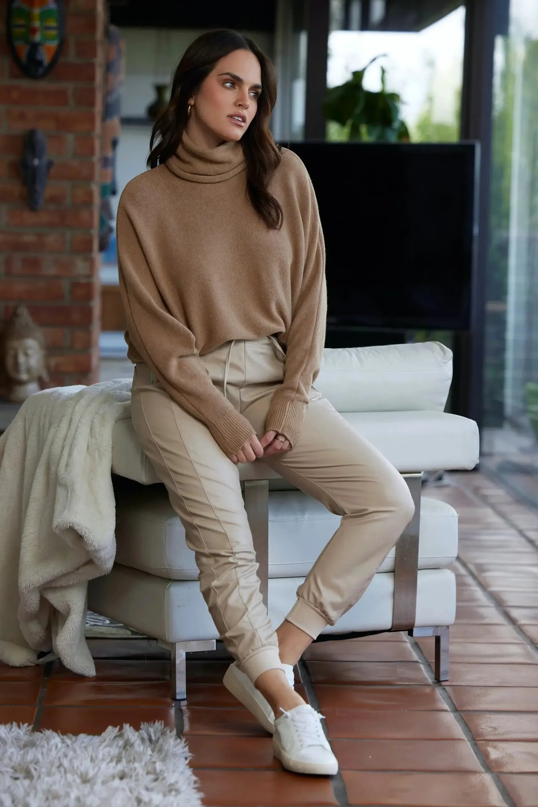 Faux Leather Ultimate Joggers-430 RTW BOTTOM - CASUAL-FORMAL SOCIETY