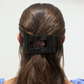 Rectangle Flat Hair Clip | Jet Black