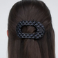 Flat Round | Quilted Hair Clips