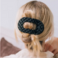 Flat Round | Quilted Hair Clips