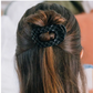 Flat Round | Quilted Hair Clips