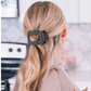 Flat Round | Quilted Hair Clips