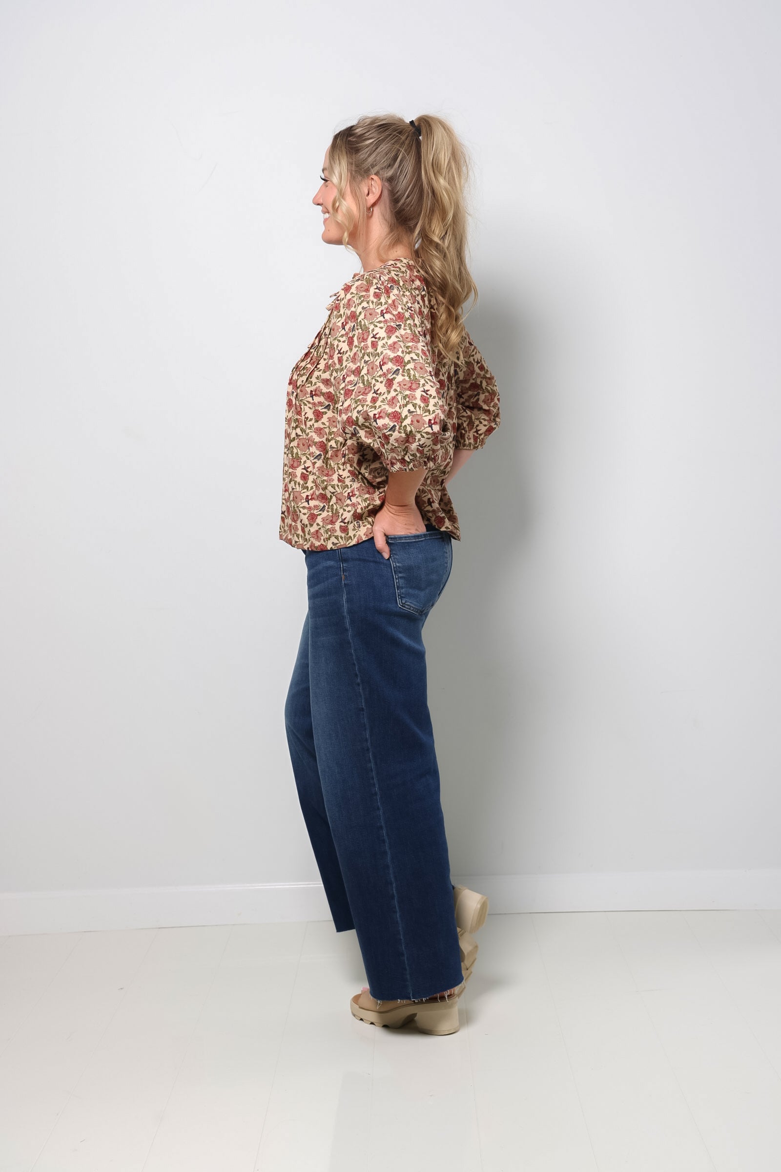Floral Cord Top-310 RTW TOP - BLOUSE-FORMAL SOCIETY