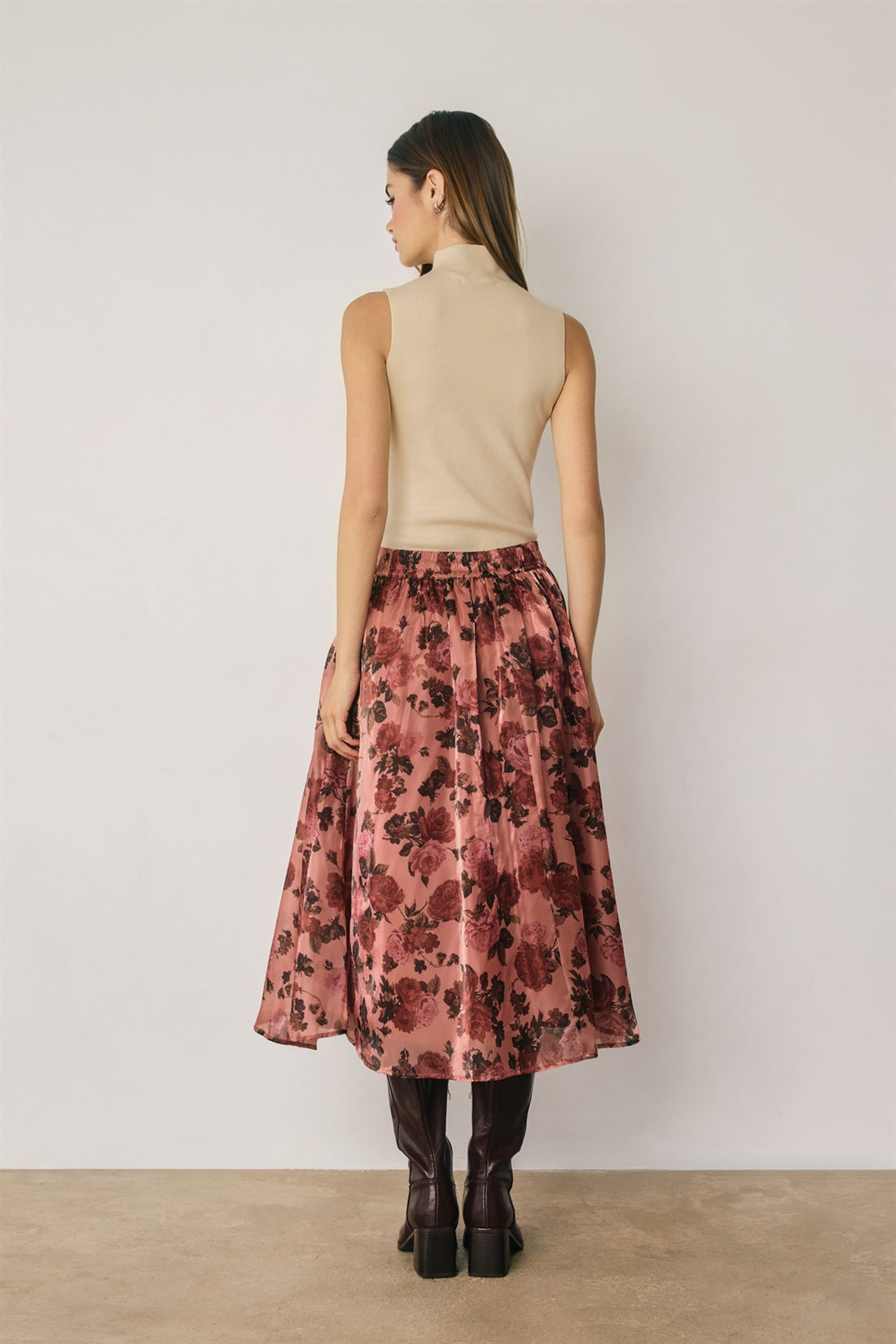 Floral Organza Skirt