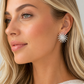 Large Spike Metal Post Earring