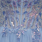 Sequin Corset Tiered Ruffle Mini Homecoming Dress