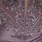 Beaded Lace Corset Satin Ruched Mini Homecoming Dress