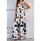 Geo Print Smocked Jumpsuit