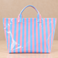 Everyday Striped Waterproof Tote Bag