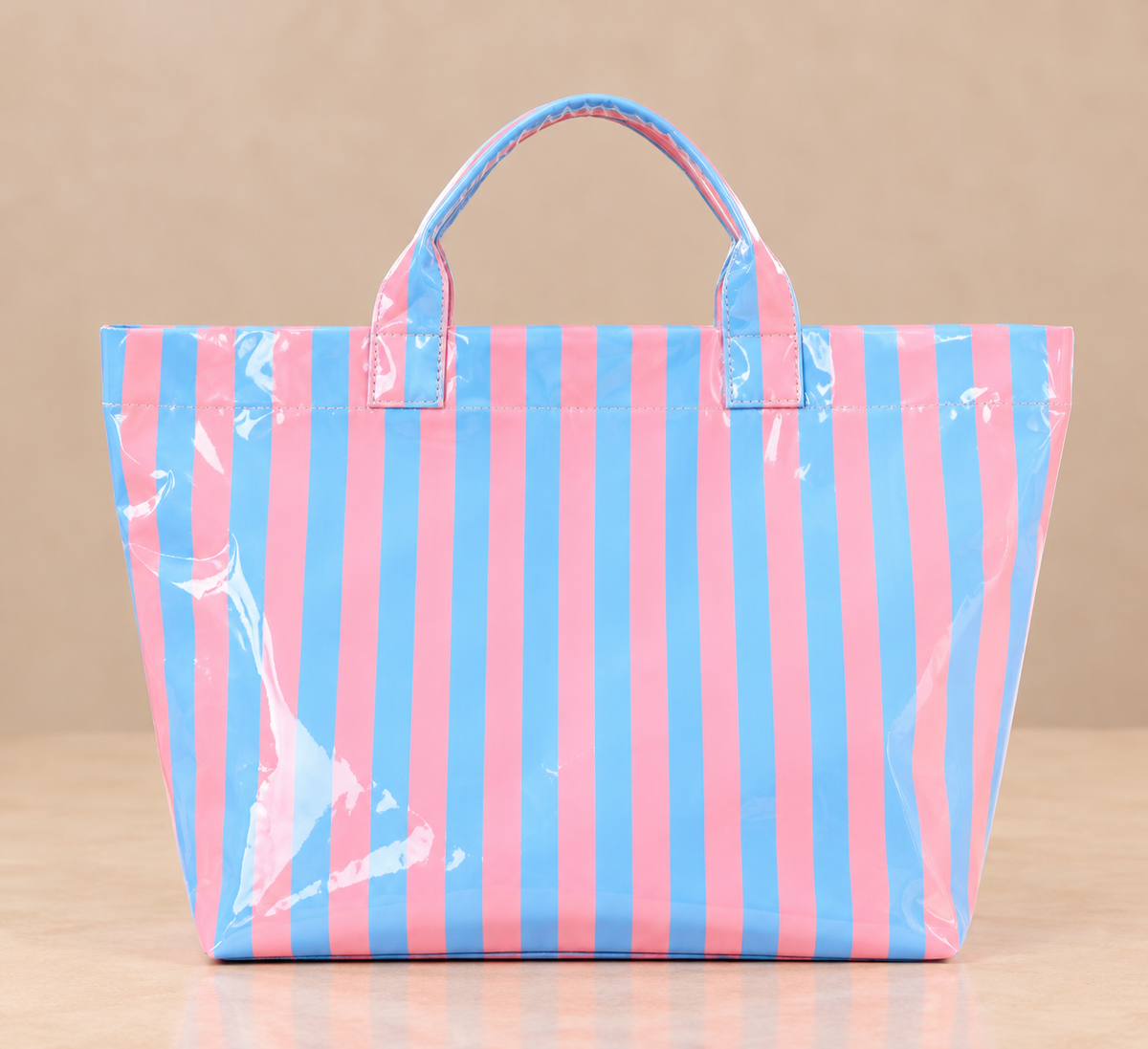Everyday Striped Waterproof Tote Bag