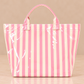 Everyday Striped Waterproof Tote Bag