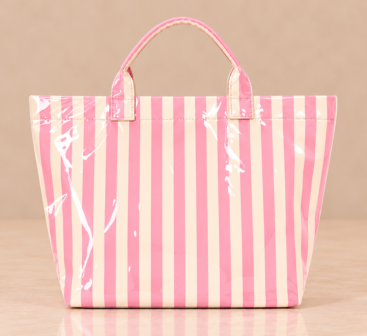 Everyday Striped Waterproof Tote Bag