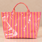 Everyday Striped Waterproof Tote Bag