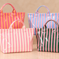 Everyday Striped Waterproof Tote Bag