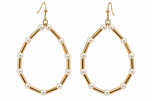 Pearl Hoop Earring