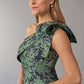 Gorgeous Fanny Metallic Jacquard Fit and Flare Gown-999 FORMAL - MOB-FORMAL SOCIETY