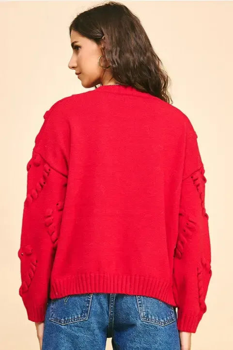 Heart Sweater-340 RTW TOP - SWEATER-FORMAL SOCIETY