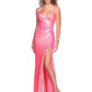 Hot Pink Sequin Prom Dress-999 FORMAL - PROM-FORMAL SOCIETY