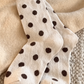 Color Black Polka Dot Socks