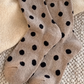 Color Black Polka Dot Socks