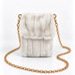 Faux Fur Chain Crossbody Bag