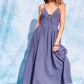 Atlanta Denim Maxi Dress