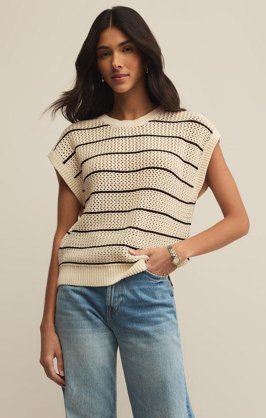Ines Striped Sweater-340 RTW TOP - SWEATER-FORMAL SOCIETY