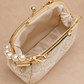 Ivory Floral Brocade Evening Bag
