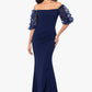 Jodi Floral Sleeve Dress-100 FORMAL DRESS - MAXI-FORMAL SOCIETY