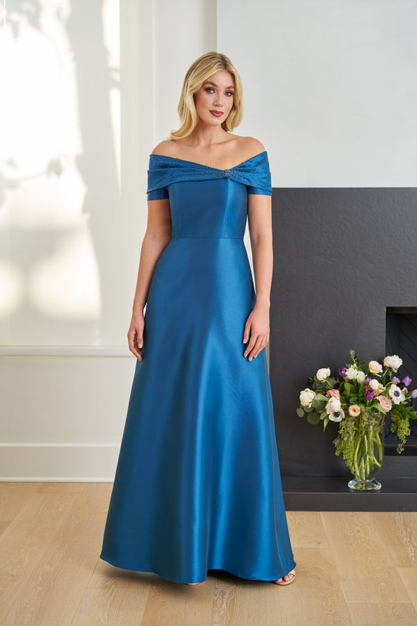 Classic Mikado A-line Gown - K258062
