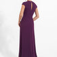 K278003 Modern Fit and Flare Soft Stretch Crepe Gown