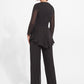 K278022 Stylish Two Piece Ensemble with high Back and Asymmetrical Edge Top