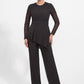 K278022 Stylish Two Piece Ensemble with high Back and Asymmetrical Edge Top