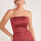 K278058 Striking Georgia Jaqcaurd Strapless Mermaid Dress with Fitted Bodice and Off The Shoulder Jacket