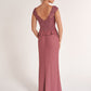 K278065 Lovely Embroidery Lace and Chiffon Gown with Boat Neckline and Ruffled Peplum