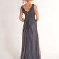 K278068 Dreamy Lace and Tulle A-Line Dress with V-Neckline and Hand Beaded Appliqued Waistline